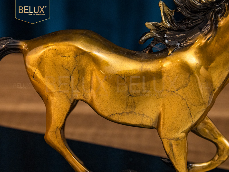 Tượng ngựa bằng đồng decor cao 20cm